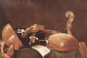 BASCHENIS, Evaristo Still Life with Musical Insteruments (mk08) Spain oil painting reproduction